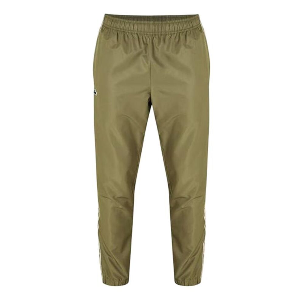 Lacoste Mens Side Stripe Joggers / Khaki Green